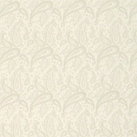 Jacquard 'Paisley', 16mm, 45" - (000) Natural White